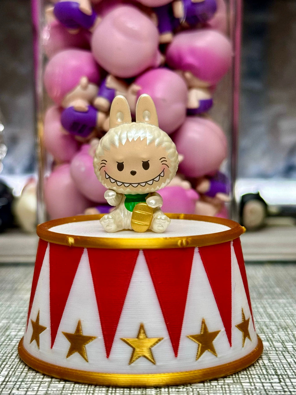 POP BEAN LABUBU LUCKY Cream Chain